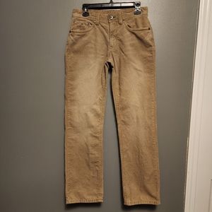 Tommy Hilfiger tan corduroy straight leg pants Size 30X32